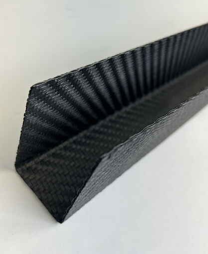 Carbon-Carbon C channel - 0.79" base x 3.15" leg x 0.05" wall x 39.37" long